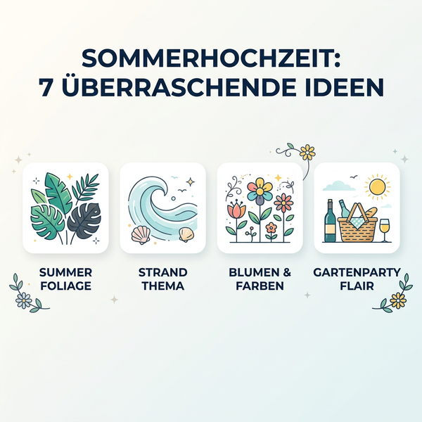 Sommerhochzeit: 7 überraschende Ideen für perfekte Einladungen